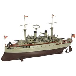 Carette Windup Battleship Toy