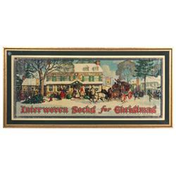 Interwoven Socks Christmas Advertising Sign