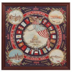 1893 Columbian World’s Fair Linen Broadside