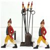 Image 2 : Painted Cast Iron Hessian Soldier Fireplace Set