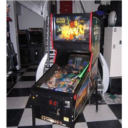 STAR WARS EPISODE 1 PINBALL MACHINE w VIDEO MONITOR ~ EXCELLENT