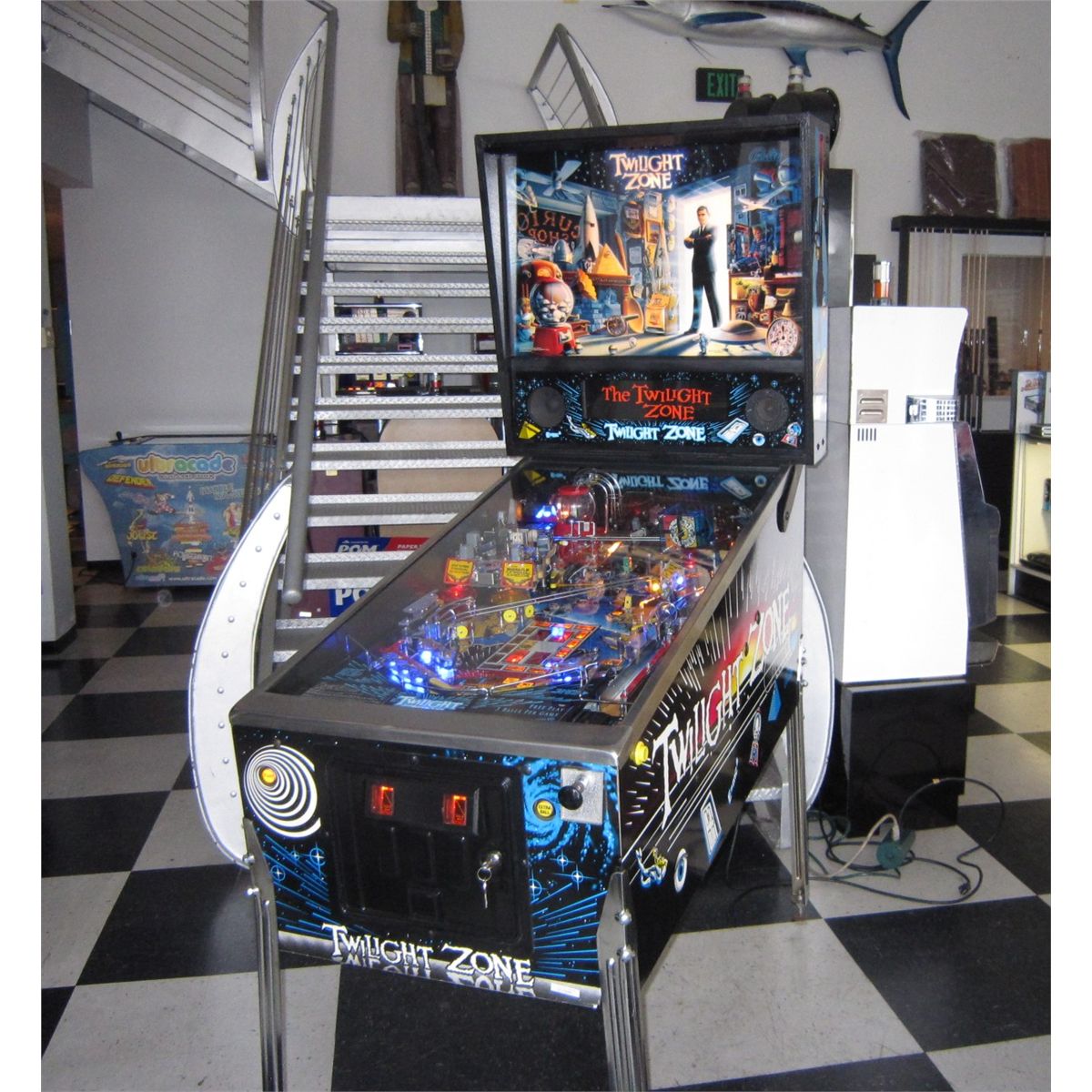TWILIGHT ZONE PINBALL MACHINE w COLOR HD DMD DISPLAY & LEDs