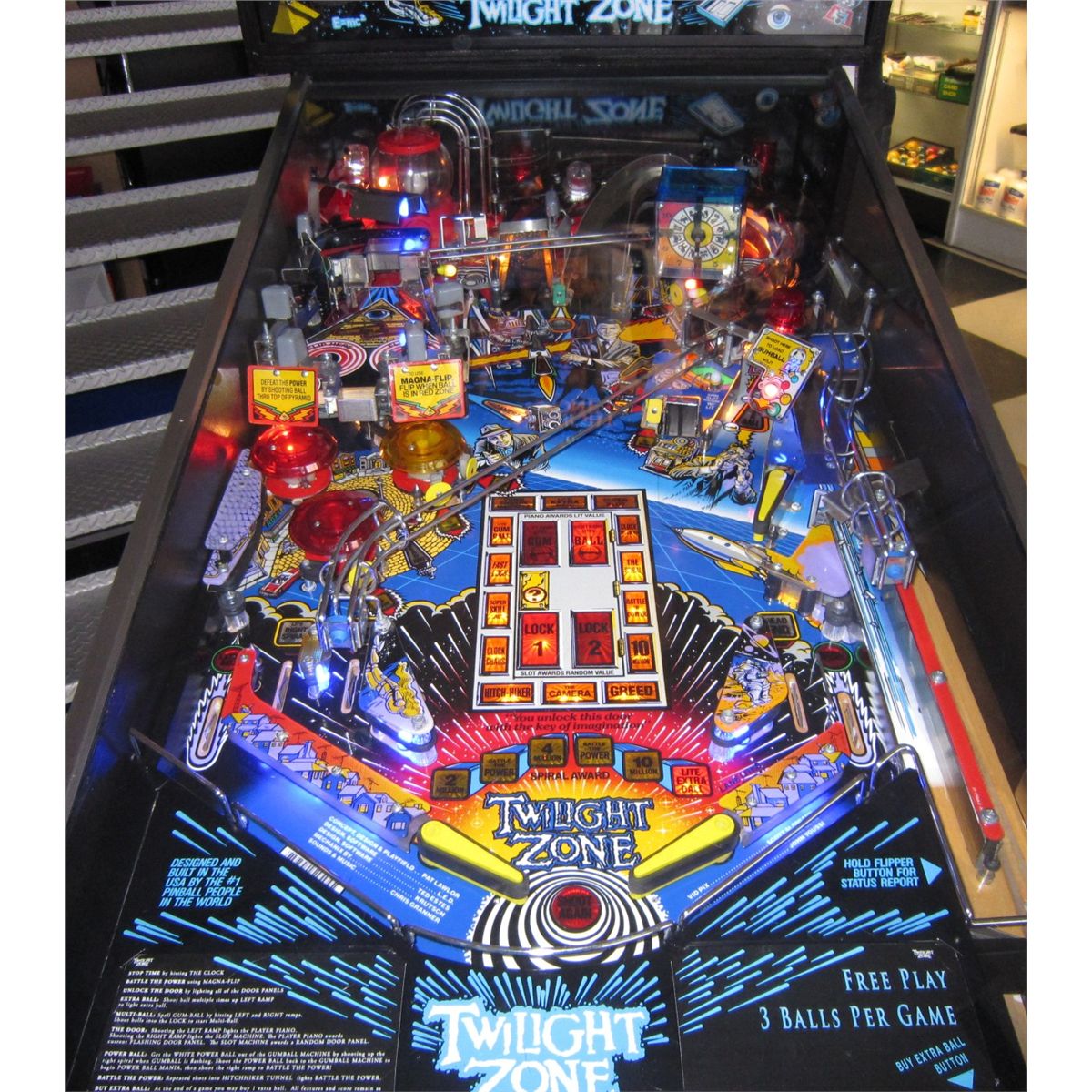 TWILIGHT ZONE PINBALL MACHINE w COLOR HD DMD DISPLAY & LEDs