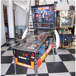JOHNNY MNEMONIC PINBALL MACHINE WILLIAMS w KEANU REEVES ~ SHOPPED