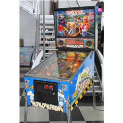 ROAD SHOW PINBALL MACHINE BY WILLIAMS ~ GREAT FUN w RED & TED ~ SHOPPED & READY
