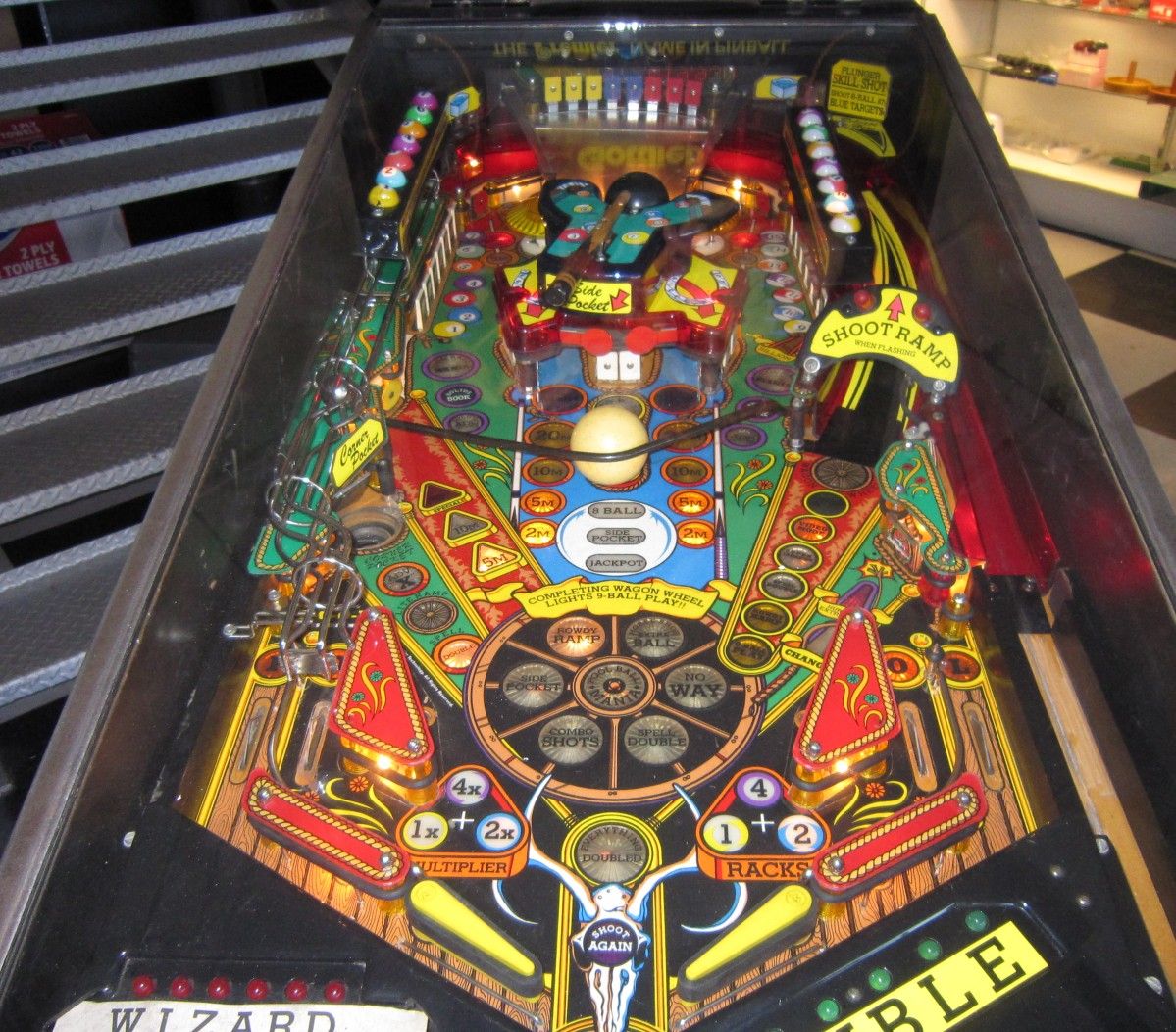CUE BALL WIZARD PINBALL COOL BILLIARDS POOL THEME SHOPPED & READY