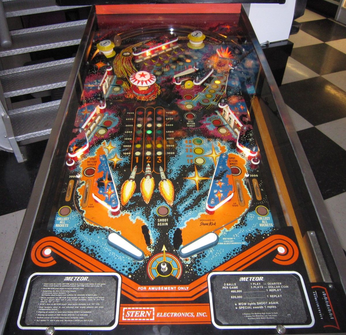 stern meteor pinball machine for sale stern meteor pinball machine for sale