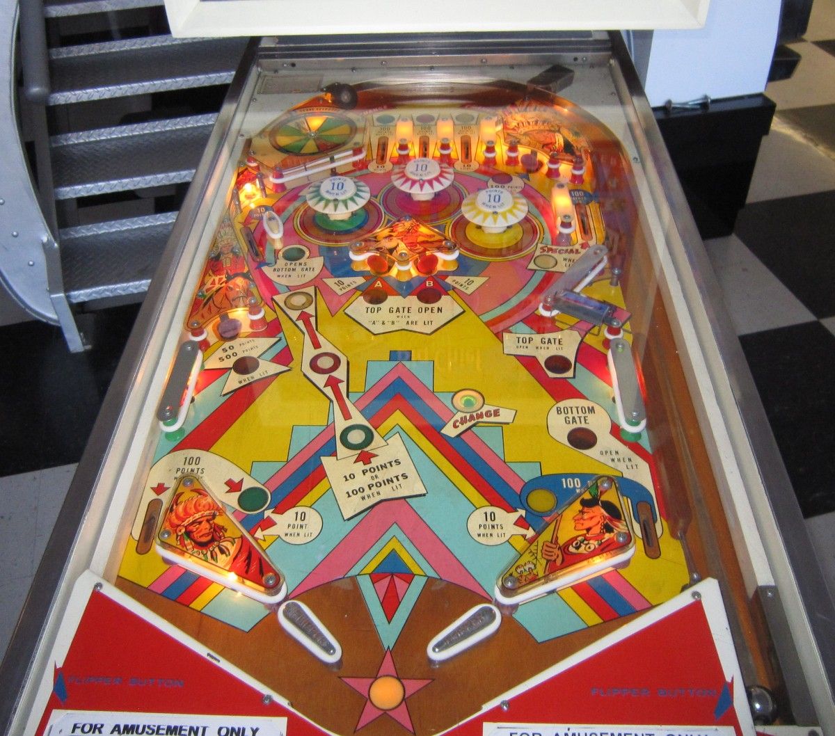 BIG CHIEF PINBALL MACHINE BY WILLIAMS ~ CLASSIC EM GAME