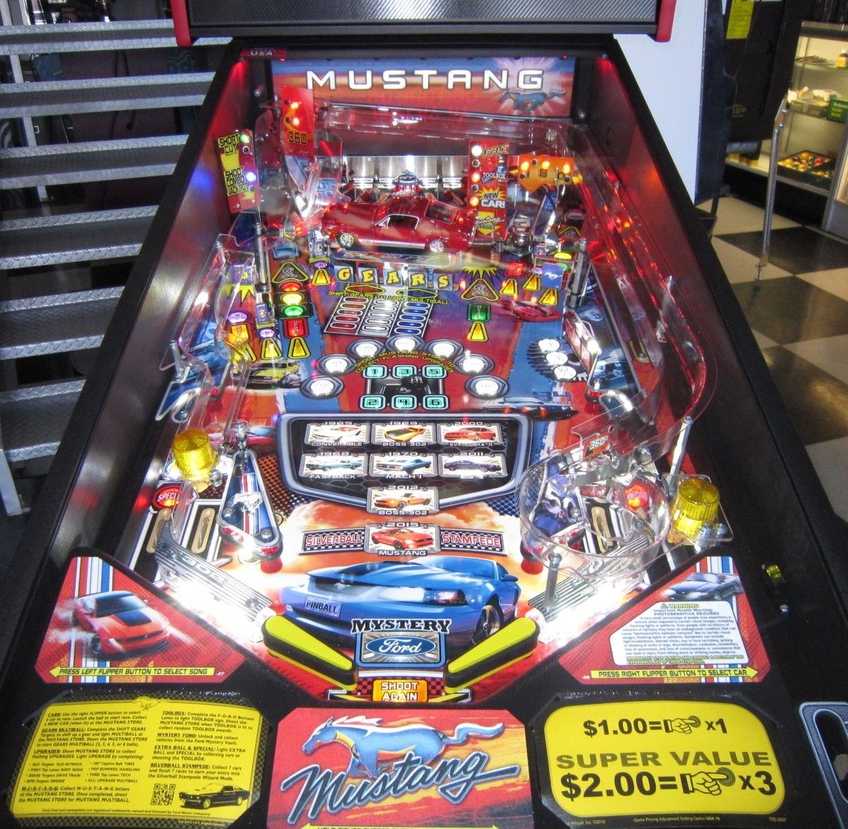 MUSTANG PRO PINBALL MACHINE THE NEWEST STERN OFFERING