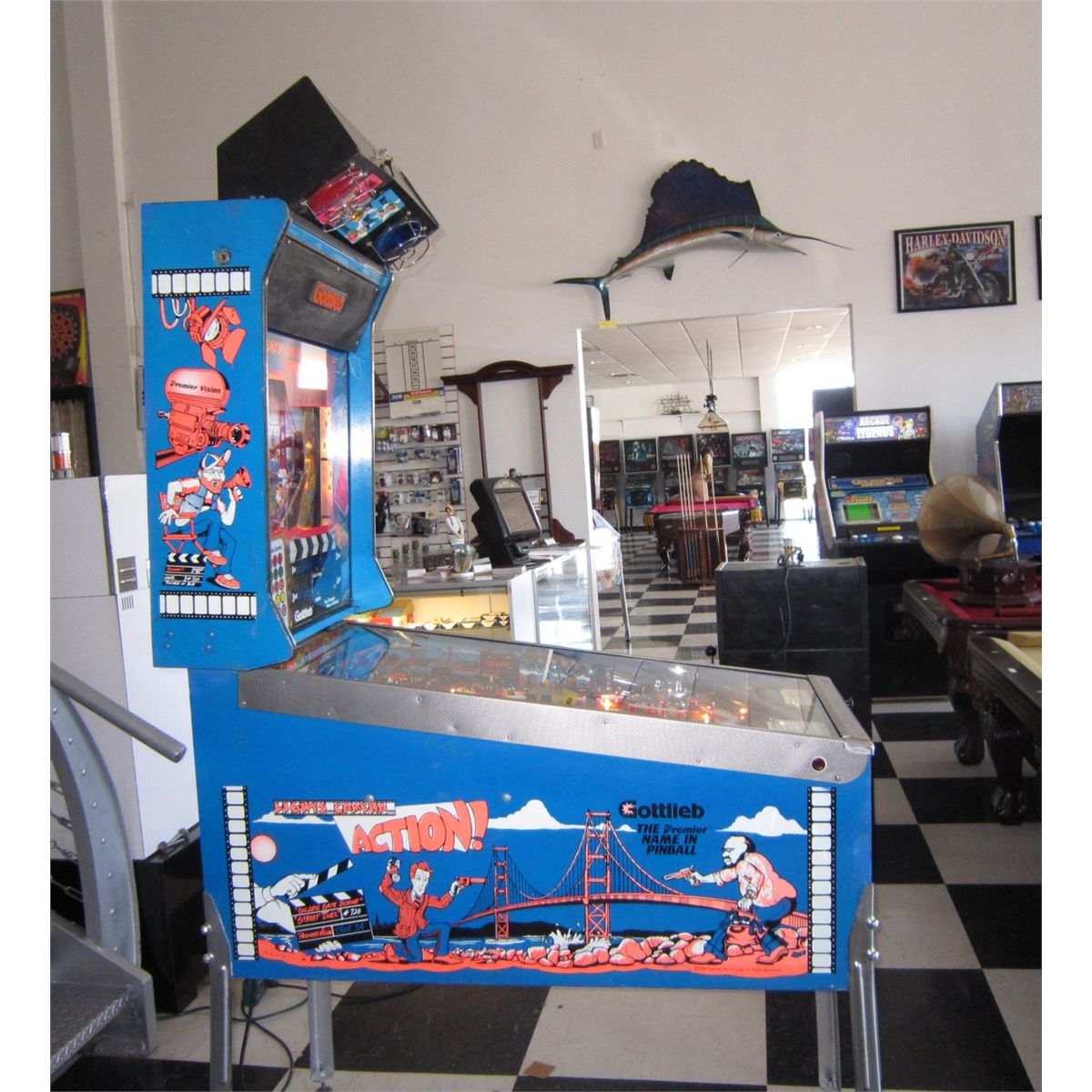 LIGHTS...CAMERA...ACTION! PINBALL BY GOTTLIEB PREMIER
