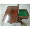 Image 3 : Mahogany drop leaf table with flatware storage