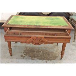 Hand carved 1800’s cloth top table