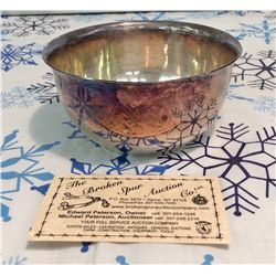 925 Plate Silver bowl