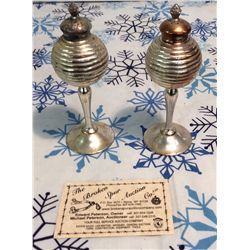 Silver Salt and Pepper Shakers
