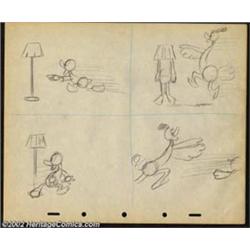 Donald Duck Storyboards #3 (RKO, 1942). Donald Duck tries to escape the amorous advances of a smi...
