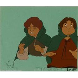 Lord of the Rings, The (United Artists, 1978). Animation Cells. Frodo Baggins and his pal, Sam Ga...