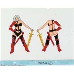 Heavy Metal (Columbia, 1981). Animation Cell. This was the first color test of Taarna, dressed in...