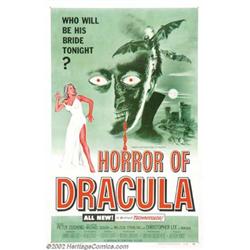 Horror of Dracula (Warner Brothers, 1958). One Sheet (27  X 41 ). Hammer's version of Bram Stoker...