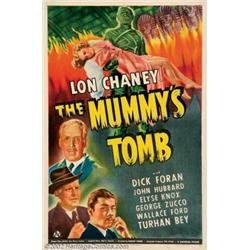 Mummy's Tomb, The (Universal, 1942). One Sheet (27" X 41"). Lon Chaney bandages up for his first...