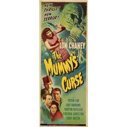 The Mummy's Curse (Universal, 1945). Insert (14" X 36"). The Mummy Kharis, sips the juice of tana...
