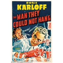 Man They Could Not Hang, The (Columbia, 1939). One Sheet (27" X 41"). Boris Karloff plays Dr. Hen...