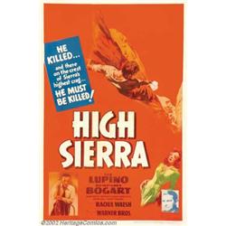 High Sierra (Warner Brothers, 1941). One Sheet (27  X 41 ). Humphrey Bogart had been a  supportin...