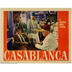 Casablanca (Warner Brothers, 1942). Lobby Card (11" X 14"). Sydney Greenstreet tries to convince...