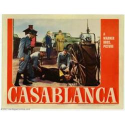 Casablanca (Warner Brothers, 1942). Lobby Cards (11  X 14 ) (2). Humphrey Bogart guns down Conrad...