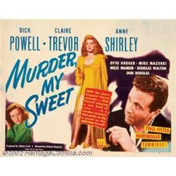 Murder My Sweet (RKO, 1944). Half Sheet (22" X 28"). Up until the early the release of this film,...