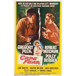 Cape Fear (Universal, 1962). One Sheet (27" X 41"). Still creepy after all these years and in man...