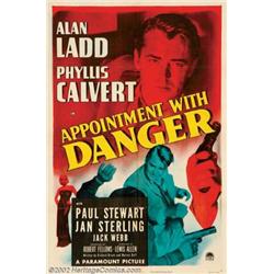 Appointment With Danger (Paramount, 1951). One Sheet (27" X 41"). Alan Ladd was the film noir ant...