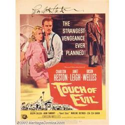 Touch Of Evil (Universal International, 1958). Window Card (14" X 19"). Orson Welles was black-ba...