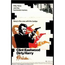 Dirty Harry (Warner Brothers, 1971). Standee. Clint Eastwood's  Dirty Harry  received his nicknam...