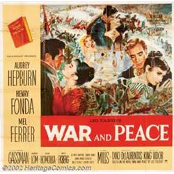 War and Peace (Paramount, 1956). Six Sheet (81" X 81"). For years, the collectors of Audrey Hepbu...