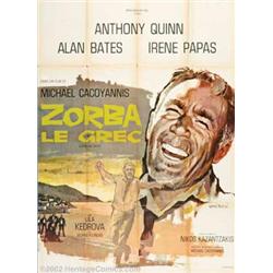 Zorba, The Greek (20th Century Fox, 1964). French (47" X 63"). French Affiche. Anthony Quinn is c...