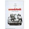 Image 1 : Woodstock (Warner Brothers, 1970). Advance One Sheet (27" X 41"). Billed as "3 Days of Peace and...