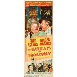 Barkleys of Broadway (MGM, 1949). Insert (14" X 36"). Fred Astaire and Ginger Rogers re-teamed af...