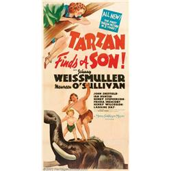 Tarzan Finds a Son (MGM, 1939). Three Sheet (47" X 81"). The fourth in the M-G-M Tarzan series, t...