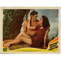 Tarzan's Secret Treasure (MGM, 1941). Lobby Card. Johnny Weissmuller and Maureen O'Sullivan appea...