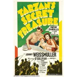 Tarzan's Secret Treasure (MGM, 1941). One Sheet (27  X 41 ). Style D. Released in 1941, this was...