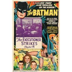 Batman, The (Columbia, 1943). One Sheet (27" X 41"). Batman made his motion picture debut in Colu...