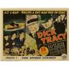 Image 1 : Dick Tracy (Republic, 1937). Title Lobby Card (11" X 14"). Republic Studios produced some of the...