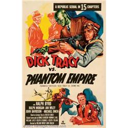 Dick Tracy vs. the Phantom Empire (Republic, R-1952). One Sheet (27" X 41"). Republic Studios fou...