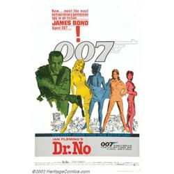 Dr. No (United Artists, 1962) One Sheet (27" X 41"). Ian Fleming's legendary creation, James Bond...