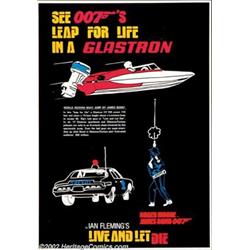 Live and Let Die (United Artists, 1973). Glastron Promotional Poster (12.5  X 18 ). Roger Moore t...