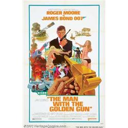 The Man With the Golden Gun (United Artists, 1974). One Sheet (27" X 41"). Style A. Roger Moore i...