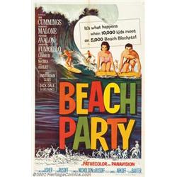 Beach Party (American International, 1963). One Sheet (27" X 41"). Teen idol Frankie Avalon and f...