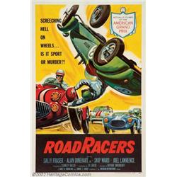 Road Racers (American International, 1959). One Sheet (27" X 41"). This was another low budget AI...