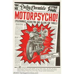 Motor Psycho! (Eve Productions, 1965). One Sheet (27  X 41 ). This is an early Russ Meyer film an...