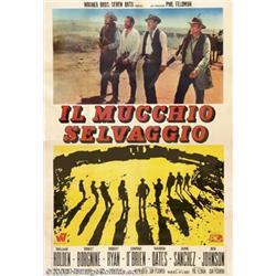 Wild Bunch, The (Warner Brothers, 1969). Italian Four Fogli (55" X 78") Very Good/Fine on Linen....